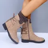 Stivali 2023 Donne inverno le scarpe da stivale a metàicostrellino da donna Snow coscia alta in pelle in cambio calda botas Zapatos de Mujer