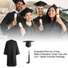 PARTY HATS UNISEX Volwassen Graduation Gown Choir Rotes Cap Clothing Set 2023 voor middelbare school en bachelor Graduate Collage Student Uniform