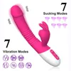 Vibromasseur Konijn Zuigen g Spot Clitorals Stimulator Verwarming Realistische Vibrerende Dildo Adult Sex Toys Voor Vrouwen Genot Orgasme 0803