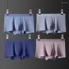 Underpants Men Underwear Boxer Cotton Cuecas Boxers Mens Low Waist U Convex Pouch Man And Breathable