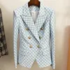 Женские костюмы Blazers Fashion с длинным рукавом односпальная грудь повседневная пиджак Женщины Женские Дамы Осень Зимняя Черная Белая Кнопка