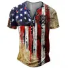 Men's T-Shirts Vintage Button 66 Route V-neck American T Shirt Short Sleeve Gothic T Shirt For Men Oversized Tops Tee Shirt Men Punk Streetwear 230206