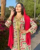 Vestidos casuales Ramadán Eid Mubarak Jalabiya Leopardo Estampado Maxi Vestido Mujeres 2023 Encaje Patchwork Suelto Árabe Omán Dubai Musulmán Islámico