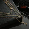 Chains Female Necklace Multi Layered Moon Women Choker Statement Crystal Gold Color Girl Party Wear Gift Jewelry