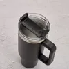 Tumblers 40 OZ Macera Söndürücü Bardak Paslanmaz Çelik Termos Vakum Bardak Saplı Ve Saman Seyahat Su Şişesi BPA Ücretsiz Büyük Kupa 230.204