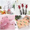 Emballage cadeau Cellophane Papier Ping Clear Roll Sacs de Noël Panier de fleurs Paniers de flocon de neige en plastique pour la fête de Noël S 230206