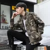 Jackets masculinos estilo de casaco masculino no outono e no inverno Casual Camuflage Toolinging Chaqueta Jacket Military Uniform