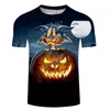 Men's Thirts Halloween Pumpkin Party Series 3D Print Tshirt 2023 Lizhiyang Fashion زوجين الرجال للجنسين قميص قمصان تي شيرت تي شيرت تي شيرت