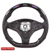 100% Carbon Fiber Steering Wheel Compatible for Tesla Model S LED Performance Car Wheel