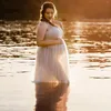 Casual jurken vrouwen zwangerschapsjurk voor Poshoot plus size halter mouwloze pography zwangerschapsjurk