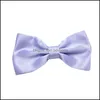 Bow Ties Tie Male Solid Color Marriage For Men Candy Butterfly Cravat Bowtie Butterflies Classic Kid Boys 92 W2 Drop Delivery Fashio Dh6Wl