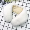 Scarves 2023 Winter Fluffy Faux Fur Collar For Women Soft Warm Hook Up Style Scarf 2 In 1 Thick Neck Warmer 55 17cm