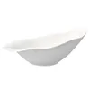 Plates Egg-shaped Bowl Inclined Artistic Conception Cold Dish Soup White El High-grade Special-shaped Ceramic Tableware