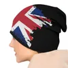 Bérets UK Drapeau Bonnet Chapeaux Street Tricot Chapeau Pour Hommes Femmes Automne Hiver Chaud Union Jack Britannique Fier Skullies Bonnets Casquettes