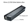 Rhino 21700 Intube Battery Box 48V 52V Custodia per batteria vuota con supporto per cella 60 pezzi 21700