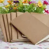 Notepads Kraft Notebook غير مقبول كتب فارغة Retro Brown White للمسافرين الطلاب و Office School Business 8.8*15.5cm SN4292