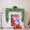 Juldekorationer Kvalitet 2.7m Artificial Green Garland Wreath Xmas Home Party Decoration Pine Tree Rattan Hanging Ornament