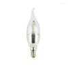 Luz de vela 220V 7W 9W 12W Bombilla E14 de aluminio dorado plateado para lámpara de araña de cristal Lampara Ampolla