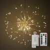 Strings LED DIY Składany bukiet kształt sznurka sznurka sznurka Firework Battery Operowana wróżka do girlandów na patio ślubne Dr Dh0jw