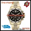 100% oryginalny ruch japońskiego upuszcza wspaniała Everest Bunmetal Diamond Glitz Watch MK5828 MK5829 MK58752710