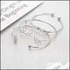 Bangle Summer 3pcs/1set ananasa Bowknot litera Bransoletka Bransoletka Bohemian geometryczne metalowe mankiet Bransoletki Oświadczenie Biżuteria Drop de dhrsk