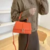 Liten publik design ny kvinnors väska version fashionabla och fashionabla enkla små fyrkantiga väskor casual bärbar axel