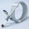 Cable de nylon de nylon de cargador de tipo C a tipo C Cable de carga micro USB para Samsung Huawei Android Smartphones