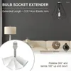 Lamp Holders E27 To LED Flexible Base Bulb Socket PC Aluminum White Converters 10CM Holder Extension Light With N0X9