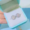 Passed Diamond Test Charming Men Women Earrings Allergic Free 925 Sterling Silver Bling Moissanite Studs Earrings Nice Gift