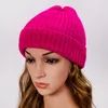 Berets Unisex Wollmischung Gestreifte Strickmütze für Damen Herren Winter Warme Skimütze Grau Marineblau Khaki Schwarz Fuchsia Blau Dunkelgelb Rot