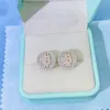 Passed Diamond Test Charming Men Women Earrings Allergic Free 925 Sterling Silver Bling Moissanite Studs Earrings Nice Gift