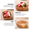 Bowls Bowl Rice Wooden Wood Fruit Bamboo Rusticplate Square Tableware Organizers Key Fruits Soup Noodle Dishes Seasoning Salad