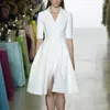 Party Dresses Blazer Dress Runway Designer Women Passar Jacket Elegant Högkvalitativ formell Ladies Office Wear White Midi