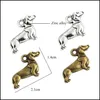 매력 Lovely Dog Pendants Jewelry Jewelry Charm Fit 목걸이 팔찌 Keychain Sliver Gold Color Diy Making Drop Delivery Fodings Comp DHIQB