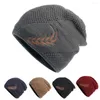 Berets Unisex Cap Adult Headwear All Match Stylish Embroidered Wheat Fleece