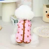 Hundebekleidung Herbst Winter Warme Jacke Kleidung Haustier Mantel Baumwolle Weste Verdickte Cartoon Kleine Druck Outfits Weich