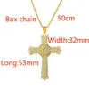 Pendant Necklaces Fashion Rhinestone Crystal Cross Necklaces Pendant For Women Classic Vintage Gold Silver Color Cross Choker Necklace Jewelry G230206