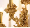 Wandlampen 5 Stück Luxus Retro Messing Licht für Wohnzimmer El Fixture Große Kupferlampe Innenbeleuchtung Salon Sconce
