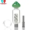 Smoking Accessories Corloed Nectar Collect Clear Glass Bowl a 510 Screw Joint Stainless Steel Tip for Dab Rig Water Pipes 2121