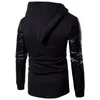 Men's Hoodies Fashion Irregular Sweater Casual Sleeves Leather Sweatshirt