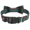 Colliers pour chiens Arcs de Noël Réglable Pet Cat Bowtie Collier Fournitures Accessoires Pour Petits Chiens