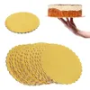 Cake Tools 510PCS Gold Cakeboard Round Disposable Cake Circle Base Boards Cake Plate Round Dessert Circle Cakeboard Base 81012inch 230204