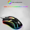 Souris filaire rétro-éclairé souris souris de jeu compétitive ordinateur portable bureau lumineux souris 230206