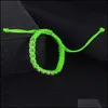 L￤nkkedja handgjorda fluorescerande fl￤tade armband f￶r kvinnor flickor kristall inlagd rosa gul gr￶n justerbar trendiga smycken helheter dhy8i