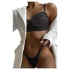 Sexy Set Sommer 2022 Neue frauen Blau Mesh Heiße Erotische Dessous Sheer Bralette Weibliche Spitze Bh Panty Transparent Unterwäsche y2302