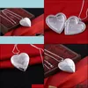 Pendant Necklaces Open Locket Necklace P O Frame Memory Charm Collares Jewelry Mothers Day Gift Heart Necklac Yzedibleshop Drop Deli Dhdzl