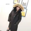 Kurtki NFC Chip Men's Down Parkas Canadian Goose Canada Coat Zimowa kurtka puffer z zamkiem wiatrówki gęste ciepłe coatcycf