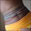 Belly Chains Boho Tredny Women Colorf Rice Koraliki Talii Lato plażowa moda biżuteria