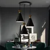 Lampy wiszące 3 głowy E27 światło nowoczesne wisząca lampa sufitowa drewno aluminiowe oprawa oświetlenia mieszkalna jadalnia