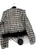 Kvinnorjackor Designer New 2023 Spring Brand Jacket Fashion High-End Autumn Winter paljetter Fjäder Tweed Coat Leisure Coats Cardigan OE2Q